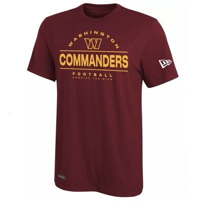 Washington Commanders Men’s New Era Blitz Lightning Dri-Tek Combine Training T-Shirt