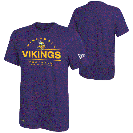 Minnesota Vikings Men’s New Era Blitz Lightning Dri-Tek Combine Training T-Shirt