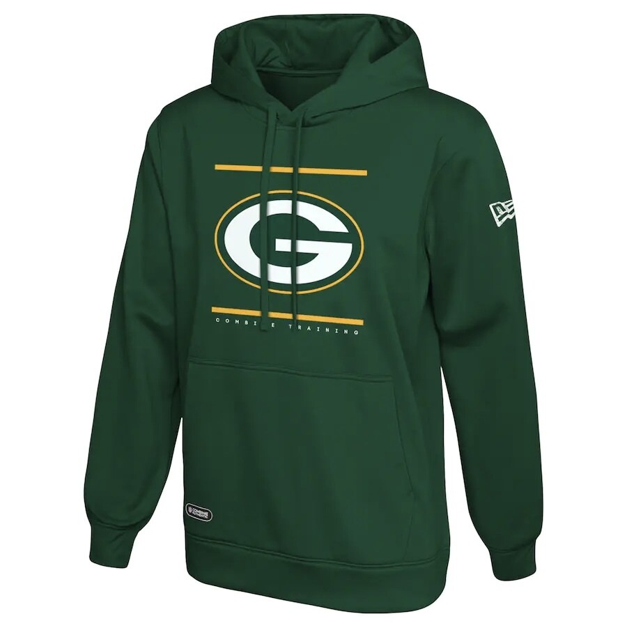 Green Bay Packers Men’s New Era Split Defense Combine Training Hoodie