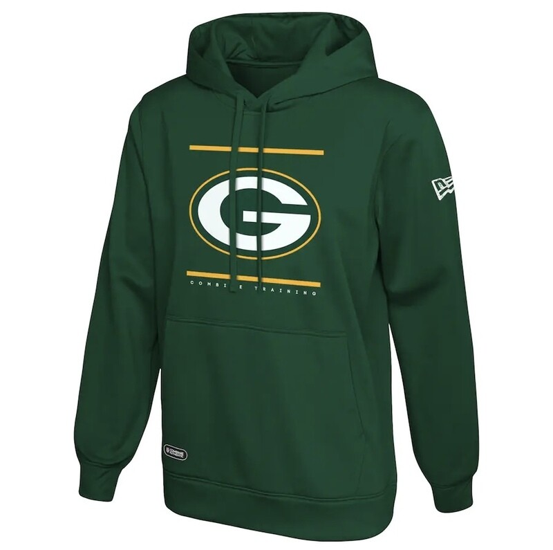 Green Bay Packers Men’s New Era Split Defense Combine Training Hoodie