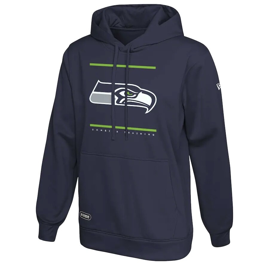 Seattle Seahawks Men’s New Era Split Defense Combine Training Hoodie