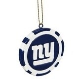 New York Giants Poker Chip Christmas Ornament New York Giants Poker Chip Christmas Ornament
