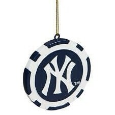 New York Yankees Poker Chip Christmas Ornament