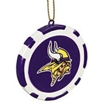 Minnesota Vikings Poker Chip Christmas Ornament