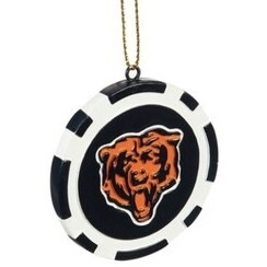 Chicago Bears Poker Chip Christmas Ornament Chicago Bears Poker Chip Christmas Ornament