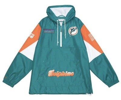 Miami Dolphins Men’s Team Origins Anorak Pullover Jacket