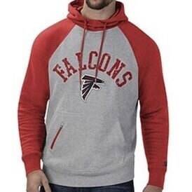 Atlanta Falcons Men's Gray Red Starter Hoodie