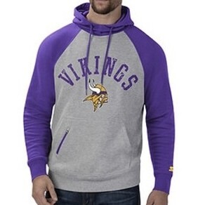 Minnesota Vikings Men's Gray/Purple Starter Hoodie