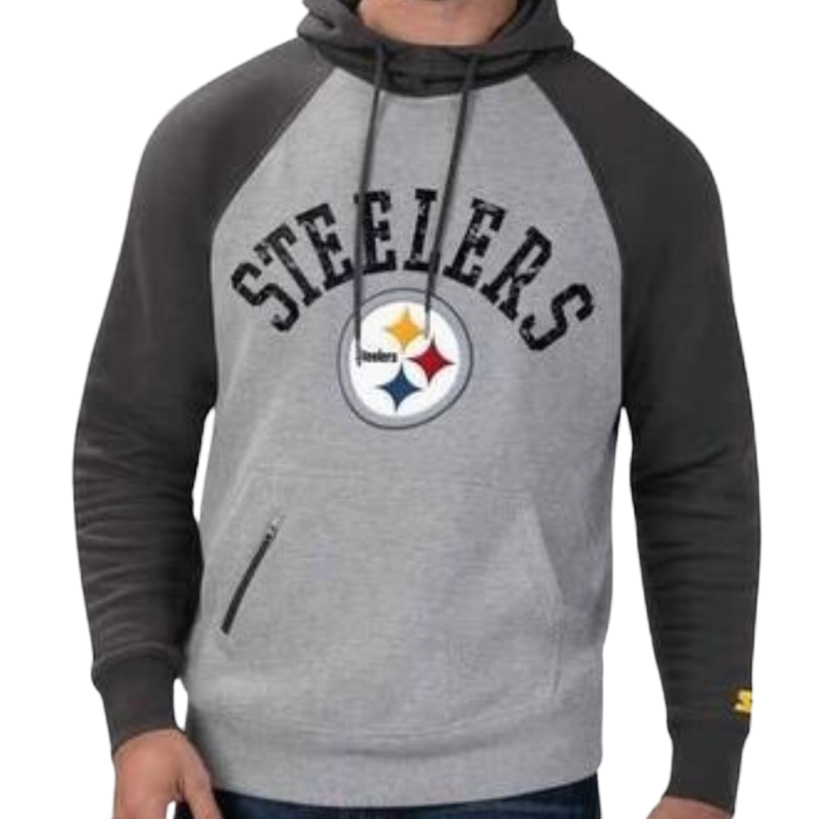 Pittsburgh Steelers Men's Gray/Black Starter Hoodie