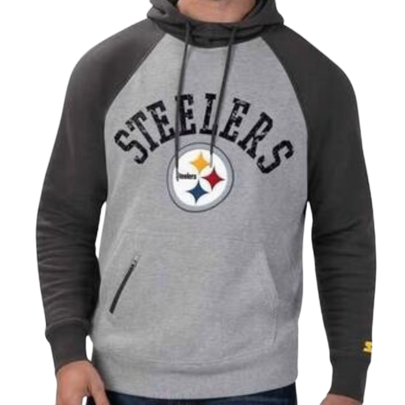 Pittsburgh Steelers Men's Gray/Black Starter Hoodie