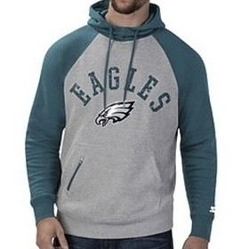 Philadelphia Eagles Men's Gray/Green Starter Hoodie