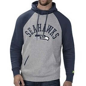 Seattle Seahawks Men's Gray/Blue Starter Hoodie