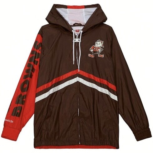 Cleveland Browns Men’s Mitchell & Ness Undeniable Windbreaker Lightweight Jacket