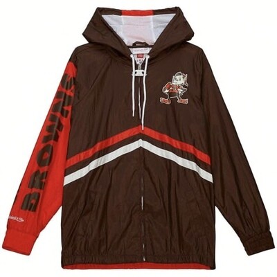 Cleveland Browns Men’s Mitchell & Ness Undeniable Windbreaker Lightweight Jacket
