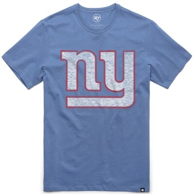 New York Giants Men’s 47 Brand Cadet Blue Franklin T-Shirt Tee New York Giants Men’s 47 Brand Cadet Blue Franklin T-Shirt Tee
