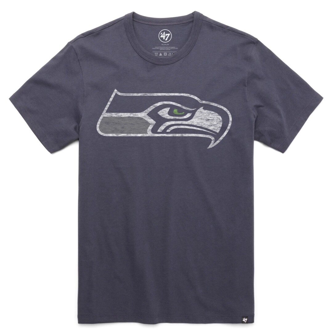 Seattle Seahawks Men’s 47 Brand Cadet Blue Franklin T-Shirt Tee