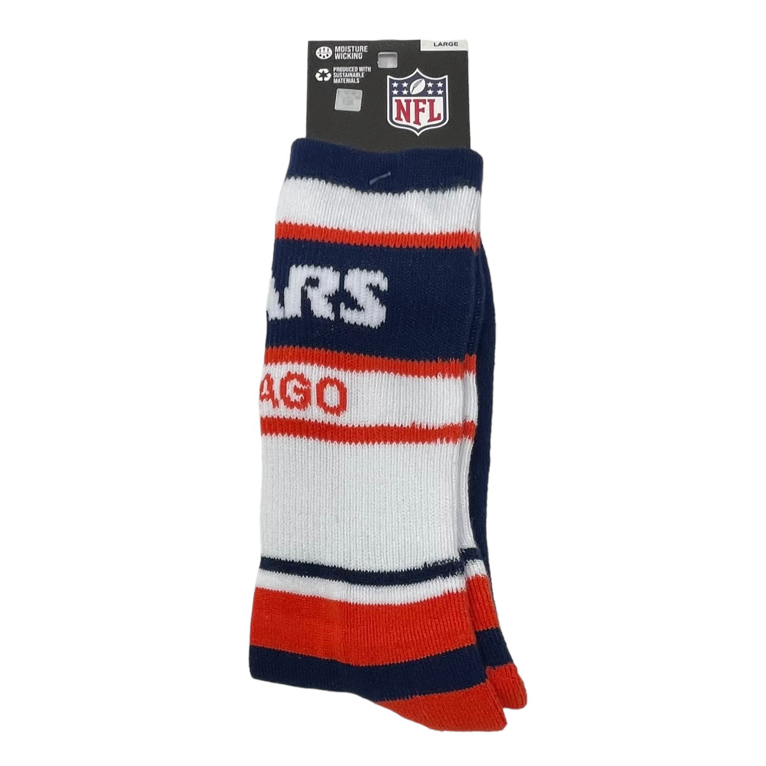 Chicago Bears Men's Barstripe Crew Socks