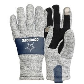 Dallas Cowboys Heather Grey Insulated Gloves