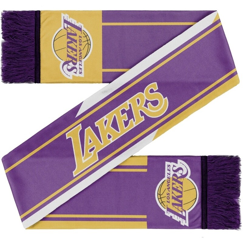 Los Angeles Lakers Color Wave Adult Knit Scarf Los Angeles Lakers Color Wave Adult Knit Scarf