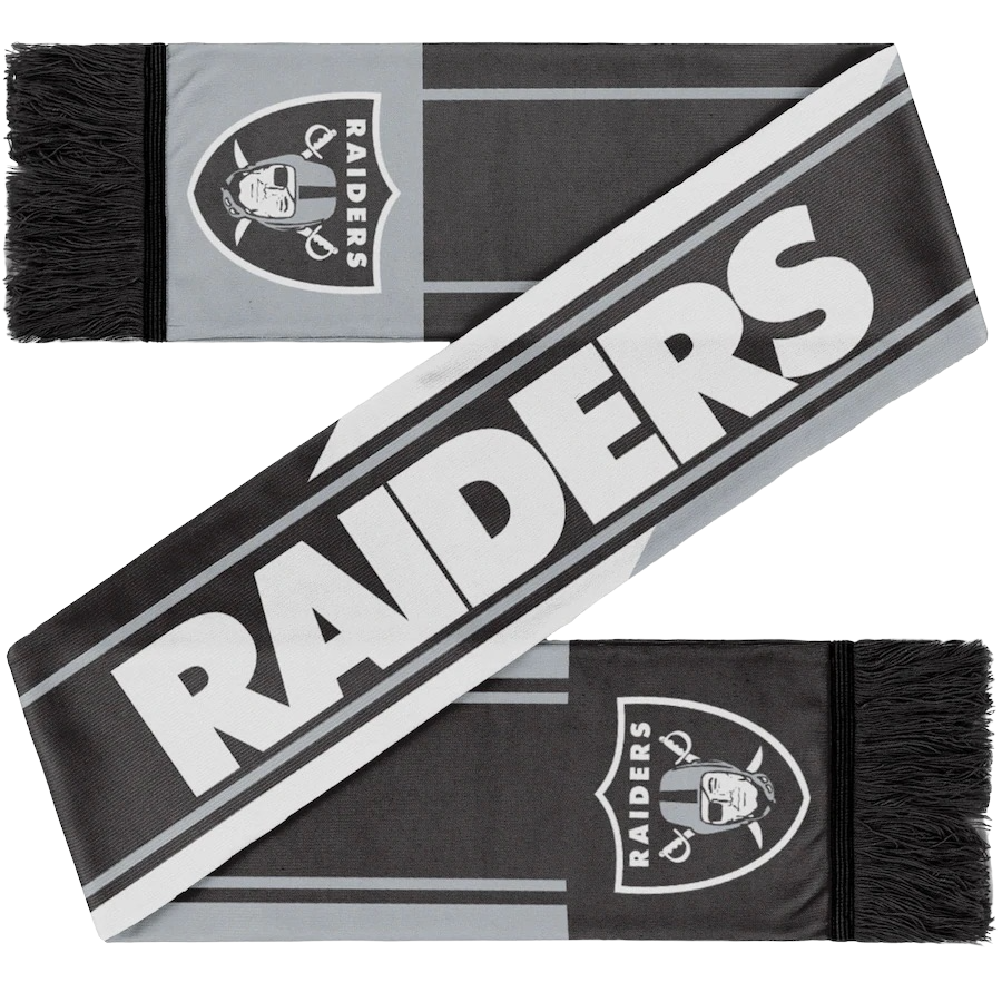 Las Vegas Raiders Color Wave Adult Knit Scarf