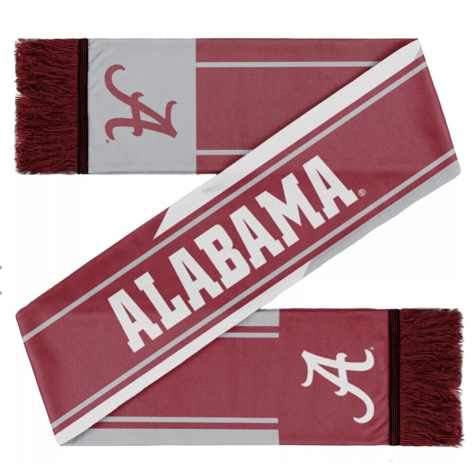 Alabama Crimson Tide Color Wave Adult Knit Scarf