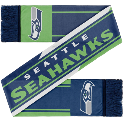 Seattle Seahawks Color Wave Adult Knit Scarf