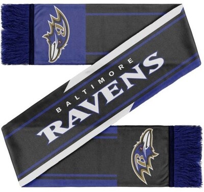 Baltimore Ravens Color Wave Adult Knit Scarf