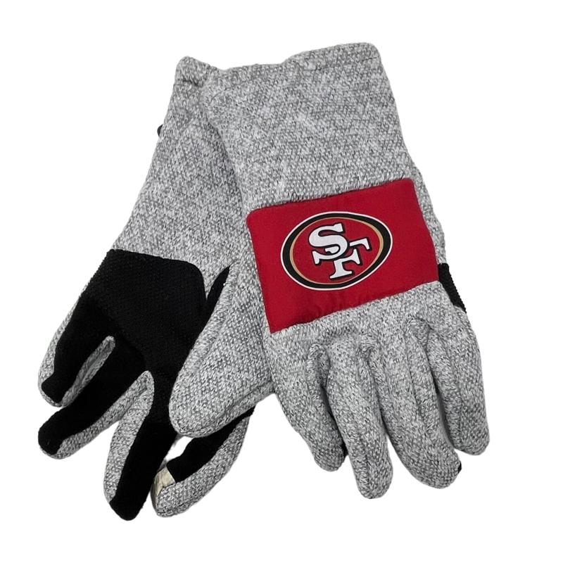 San Francisco 49ers Heather Grey Insulated Gloves San Francisco 49ers Heather Grey Insulated Gloves
