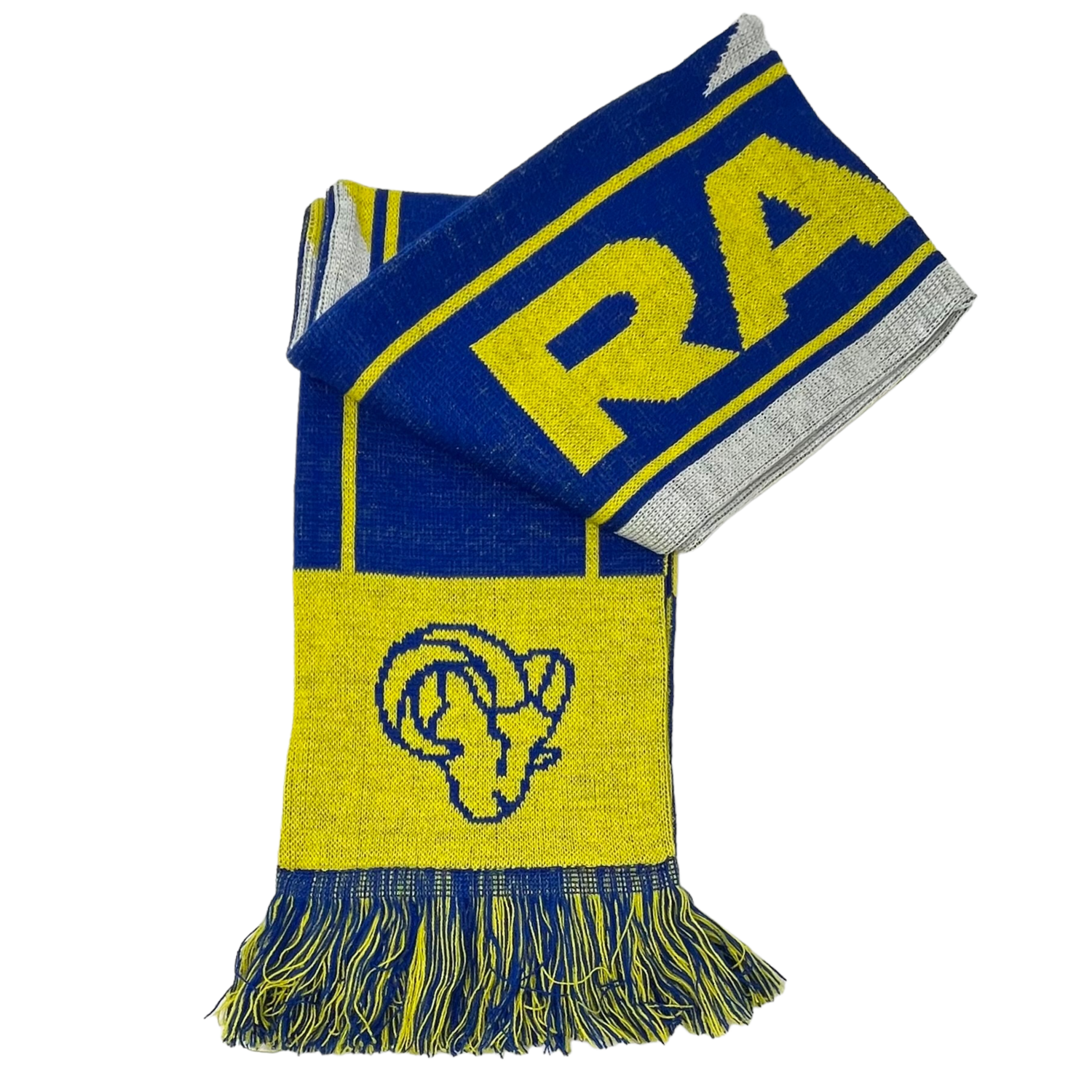 Los Angeles Rams Color Wave Adult Knit Scarf