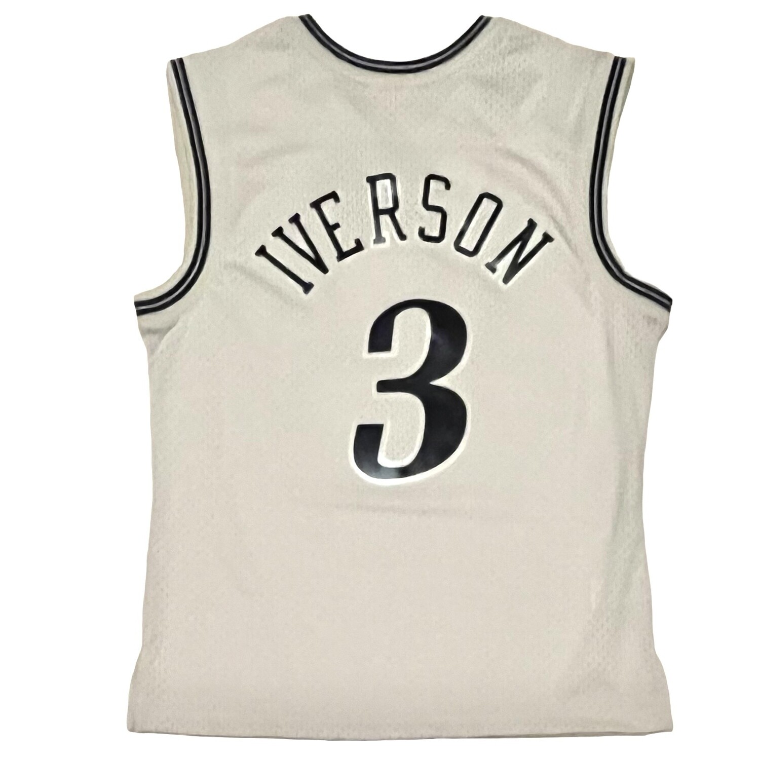 Allen Iverson 00-01 Khaki Black Swingman Jersey
