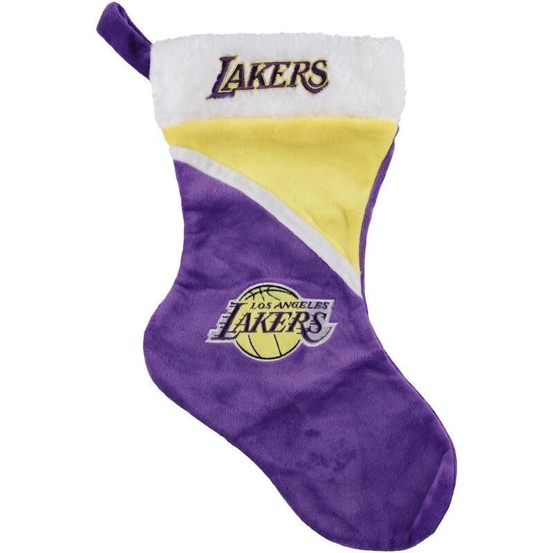 Los Angeles Lakers Color Block Christmas Stocking