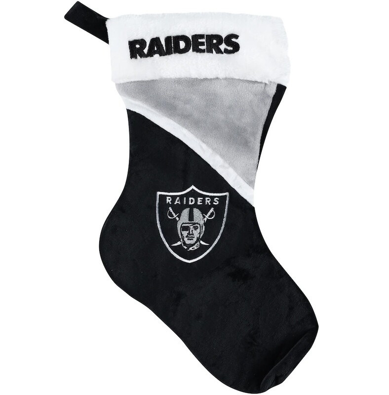 Las Vegas Raiders Color Block Christmas Stocking Las Vegas Raiders Color Block Christmas Stocking