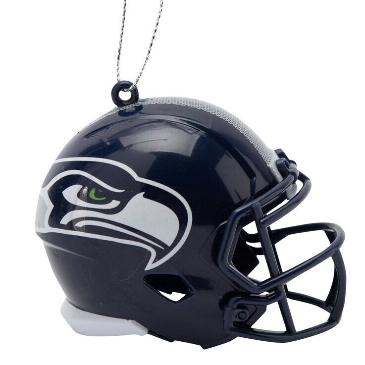 Seattle Seahawks Team Helmet Christmas Ornament