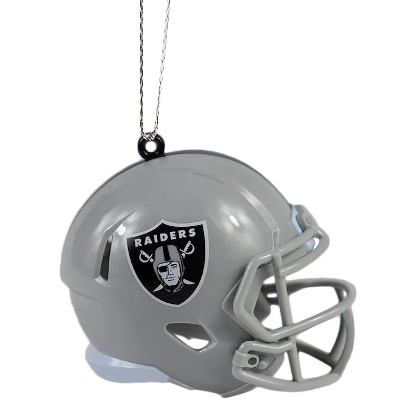 Las Vegas Raiders Team Helmet Christmas Ornament