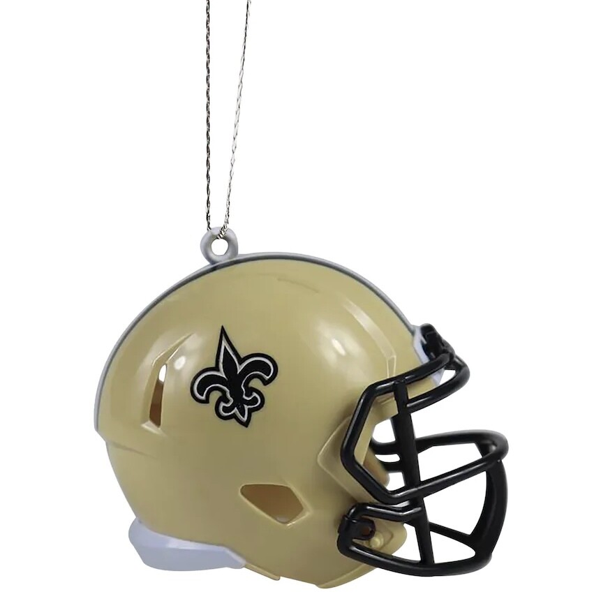 New Orleans Saints Team Helmet Christmas Ornament