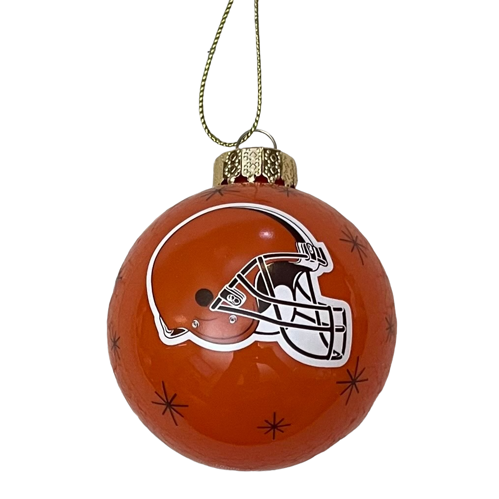 Cleveland Browns Team Glass Ball Ornament