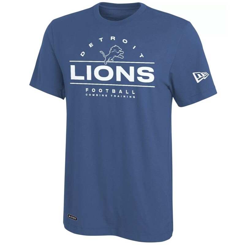 Detroit Lions Men’s New Era Blitz Lightning Dri-Tek Combine Training T-Shirt