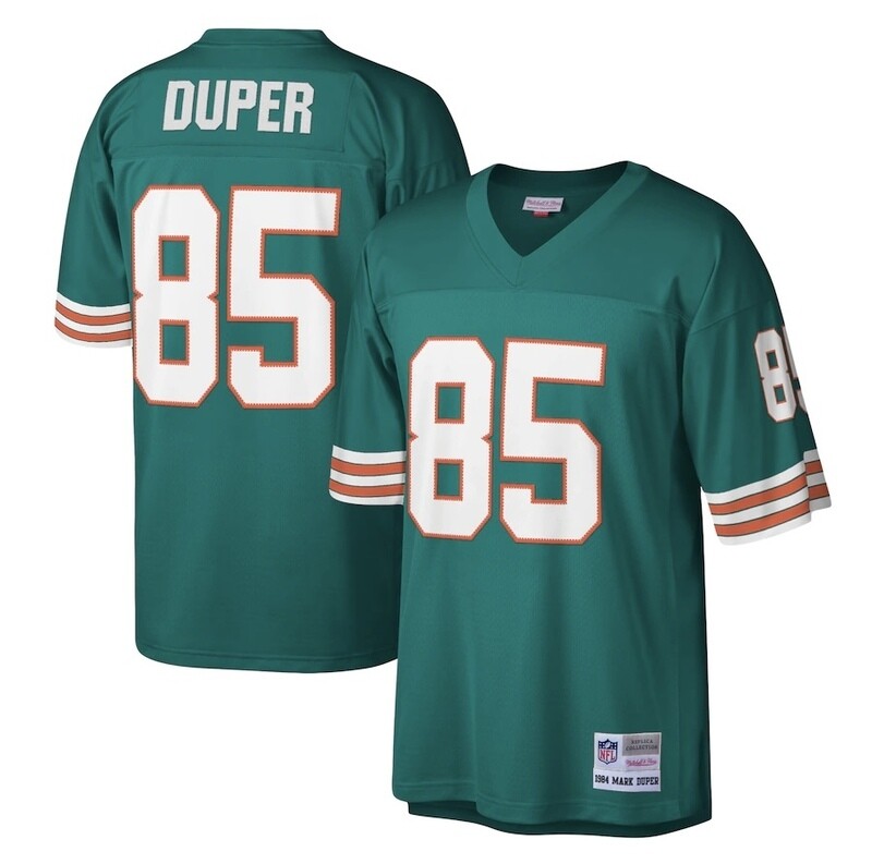 Miami Dolphins Mark Duper 1984 Turquoise Men's Mitchell & Ness Legacy Jersey