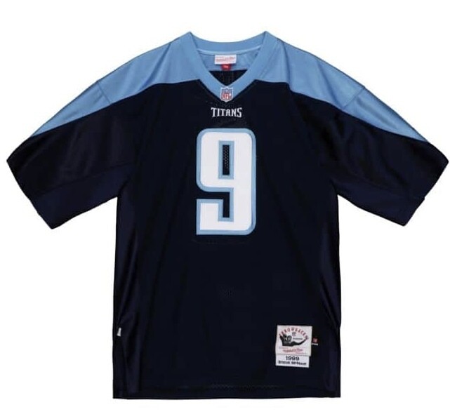 Tennessee Titans Steve McNair 1999 Blue Legacy Jersey