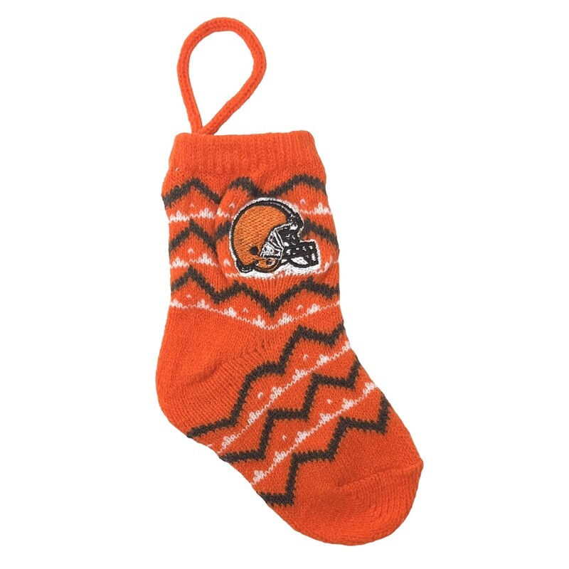 Cleveland Browns Mini Knit Stocking Ornament Set of 2