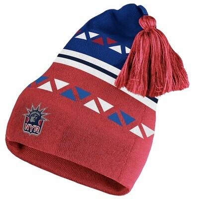 New York Rangers Men's Adidas Reverse Retro 2.0 Pom Cuffed Knit Hat