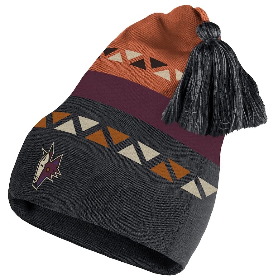 adidas Men's Purple Arizona Coyotes 2020/21 Reverse Retro Knit Hat - Macy's