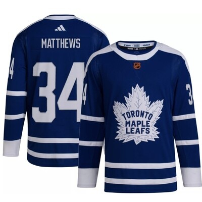 Toronto Maple Leafs Auston Matthews Authentic Men's Adidas Reverse Retro 2.0 Player Jersey