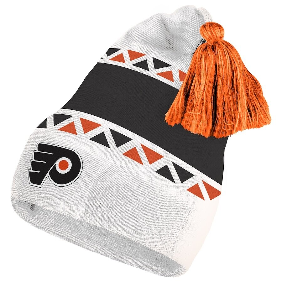 Philadelphia Flyers Men's Adidas Reverse Retro 2.0 Pom Cuffed Knit Hat
