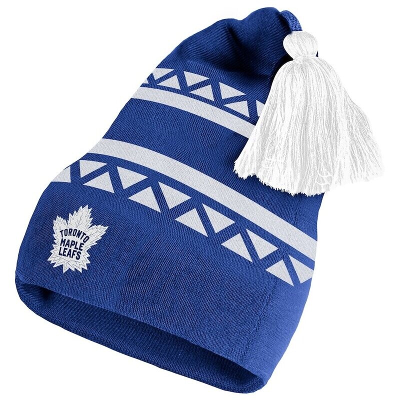 Toronto Maple Leafs Men's Adidas Reverse Retro 2.0 Pom Cuffed Knit Hat