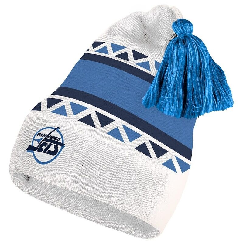 Winnipeg Jets Men's Adidas Reverse Retro 2.0 Pom Cuffed Knit Hat