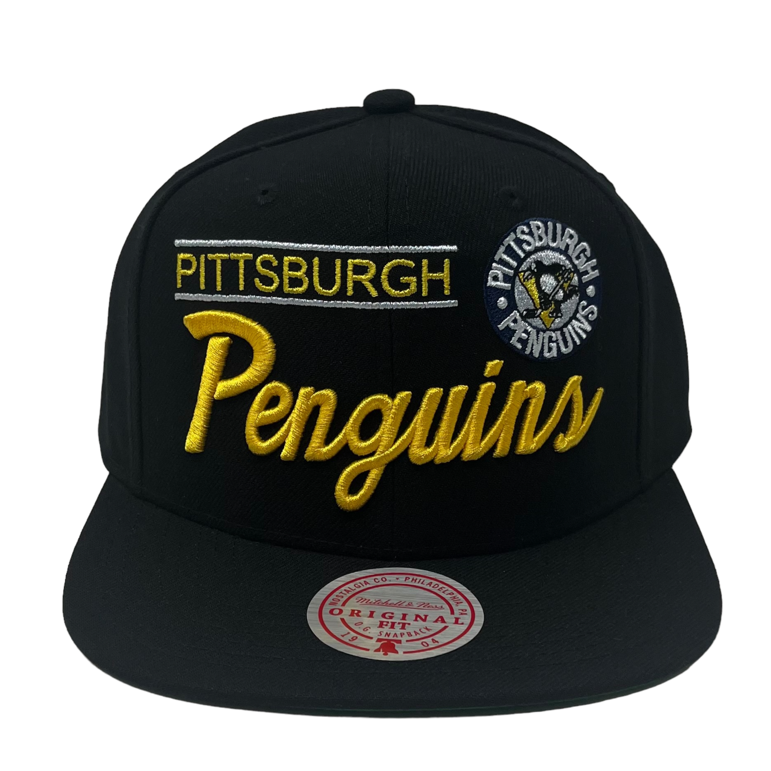 Mitchell & Ness Snapback Cap - Retro Lock Up Pittsburgh Penguins