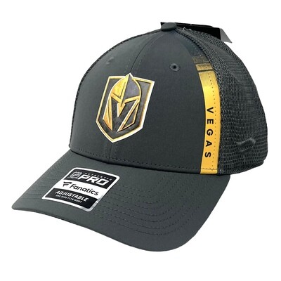 Vegas Golden Knights Men’s Charcoal Grey Fanatics Branded Adjustable Hat