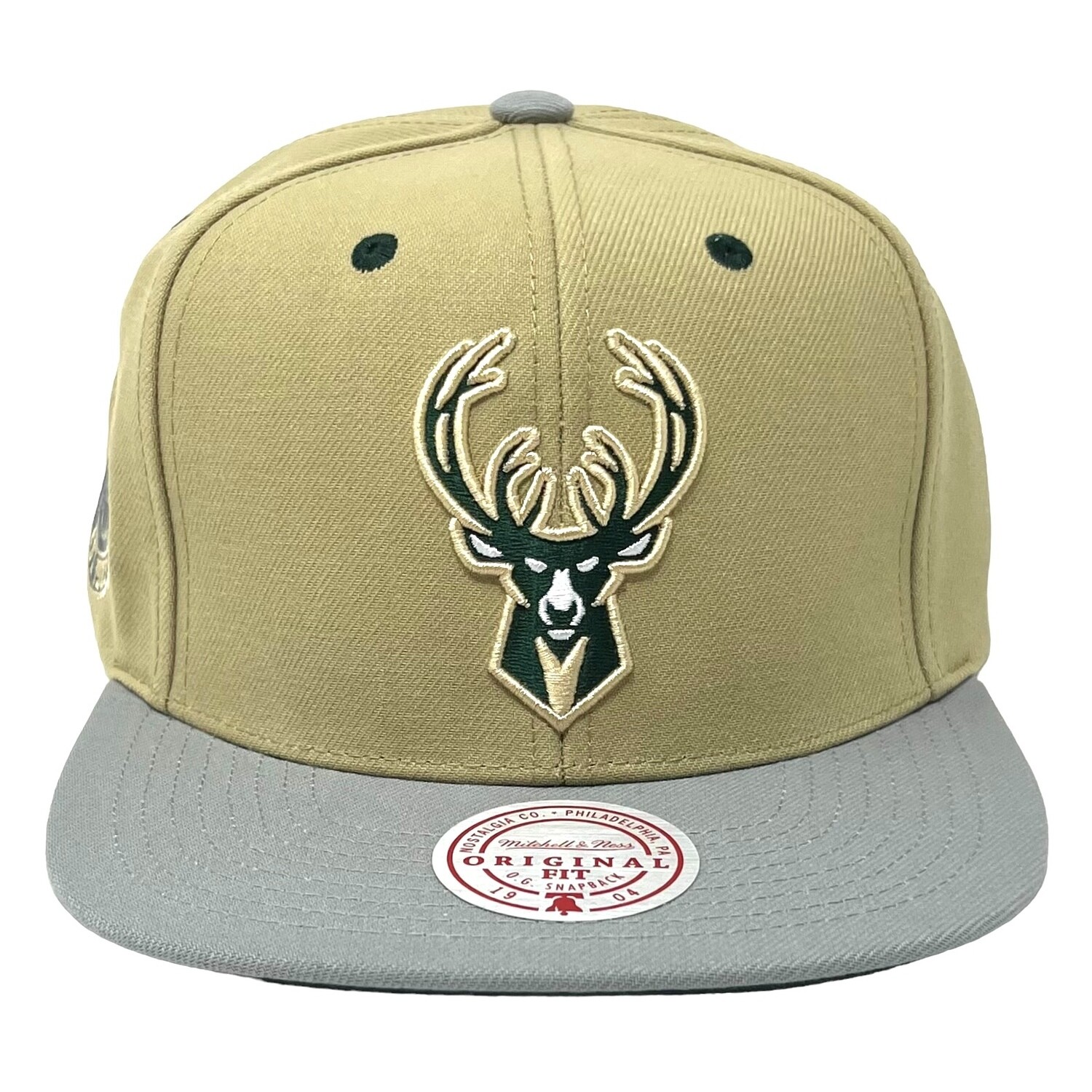 Milwaukee Bucks Men’s NBA Classic Canvas Mitchell & Ness Snapback Hat