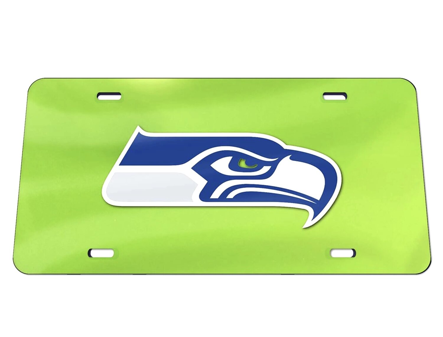 Seattle Seahawks Crystal Mirror Logo License Plate